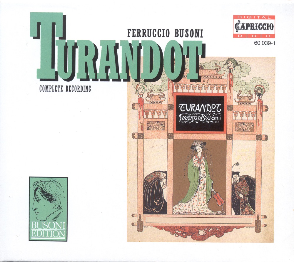 Обложка альбома «Busoni: Turandot» — Rene Pape, Gerd Albrecht, Rundfunk-Sinfonieorchester Berlin, RIAS Kammerchor, Celina Lindsley, Linda Plech & Friedrich Molsberger