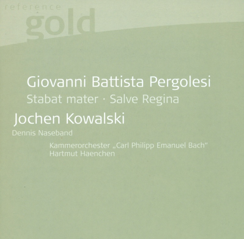 Обложка альбома «Pergolesi: Stabat Mater & Salve Regina» — Jochen Kowalski & Carl Philipp Emanuel Bach Chamber Orchestra