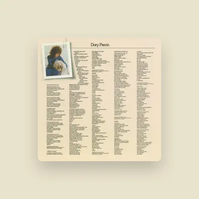 Listen to Dory Previn, watch music videos, read bio, see tour dates & more!