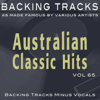 Australian Classic Hits Vol 65 (Backing Tracks Minus Vocals) - Backing Tracks Minus Vocals