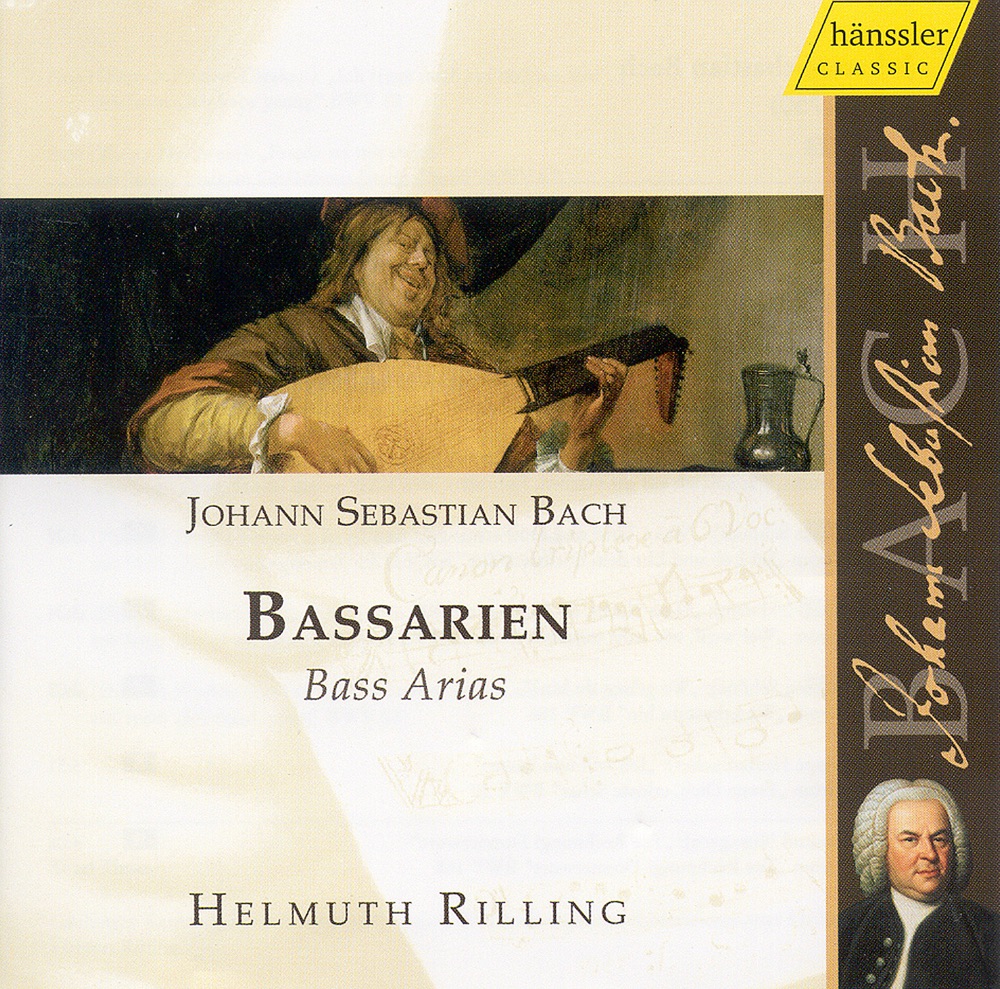 Обложка альбома «Bach, J.S.: Bass Arias From Cantatas» — Wolfgang Schone, Helmuth Rilling, Stuttgart Bach Collegium, Walter Heldwein, Hanns-Friedrich Kunz, Philippe Huttenlocher, Andreas Schmidt, Württemberg Chamber Orchestra Heilbronn, Siegmund Nimsgern, Dietrich Fischer-Dieskau & Gächinger Kantorei Stuttgart