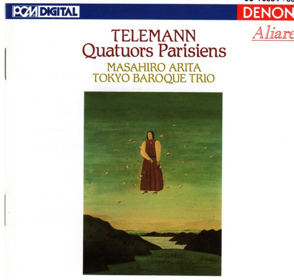 Обложка альбома «Telemann: Quatuors Parisiens» — Tokyo Baroque Trio & Masahiro Arita