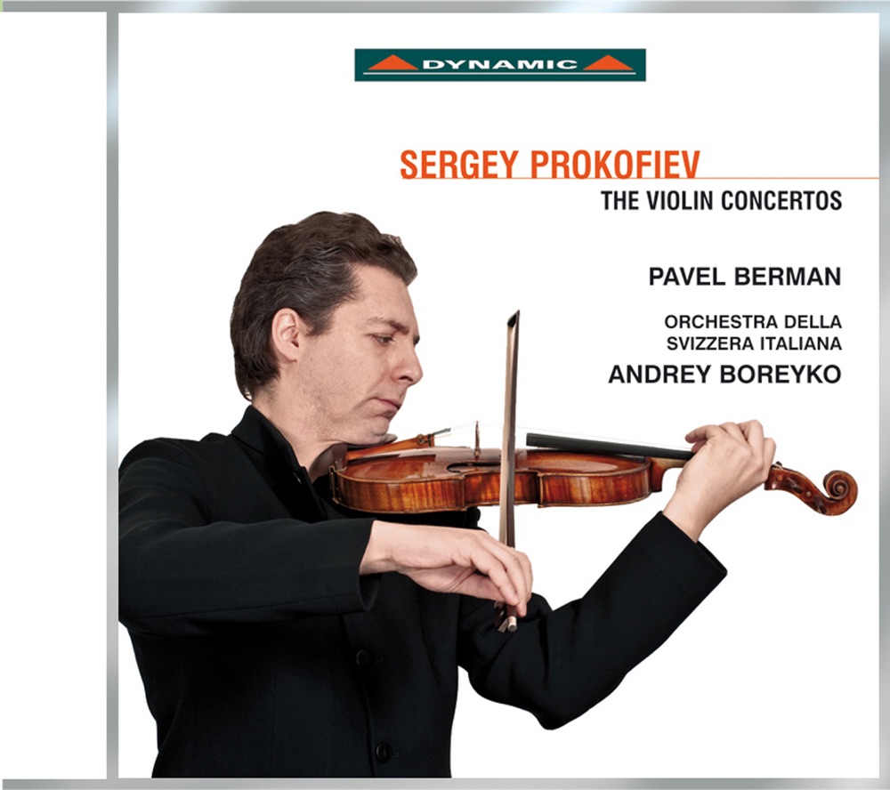 Обложка альбома «Prokofiev: Violin Concertos Nos. 1 & 2, Sonata for 2 Violins in C Major, Op. 56» — Pavel Berman, Andrey Boreyko, Orchestra della Svizzera Italiana & Anna Tifu
