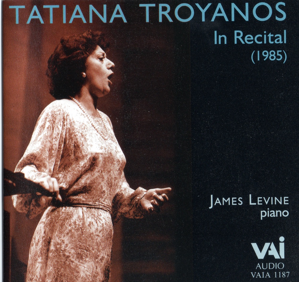 Обложка альбома «Tatiana Troyanos in Recital - James Levine, Piano» — Tatiana Troyanos & James Levine