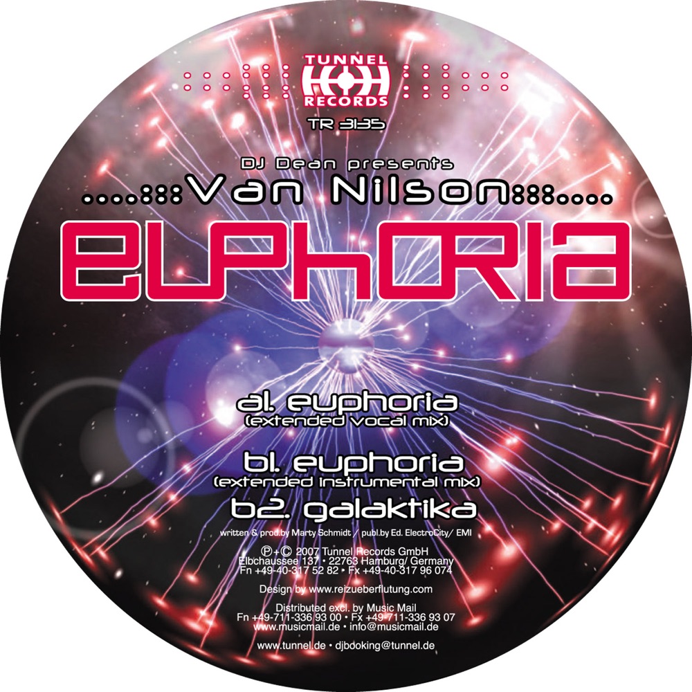Обложка альбома «Euphoria (DJ Dean Presents Van Nilson)» — Van Nilson & DJ Dean
