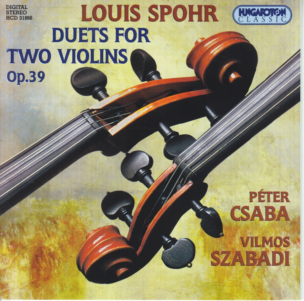Обложка альбома «Duets for two Violins Op.39» — Vilmos Szabadi & Péter Csaba