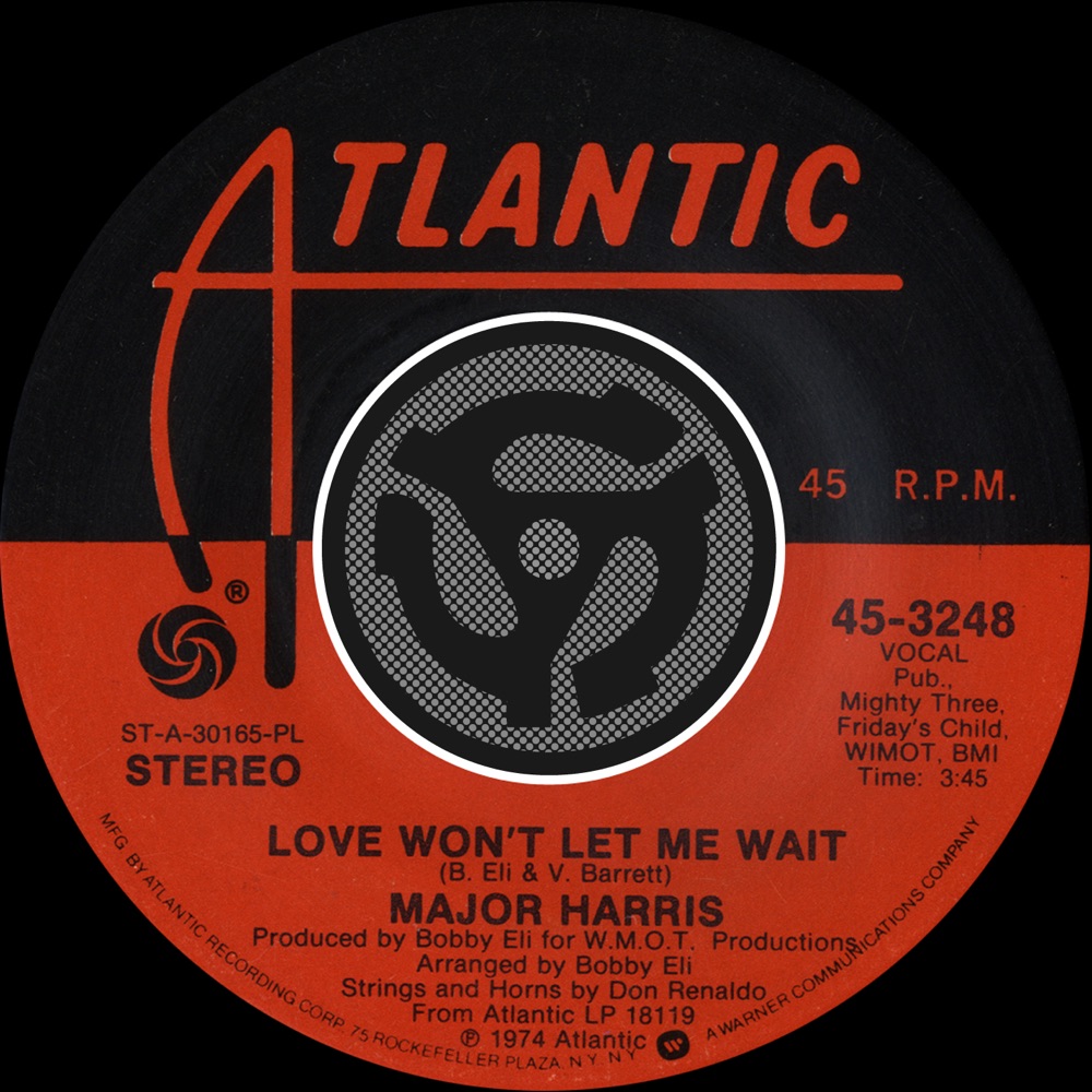 Обложка альбома «Love Won't Let Me Wait / After Loving You - Single» — Major Harris