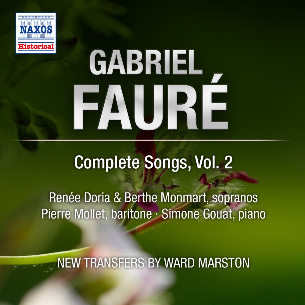 Обложка альбома «Faure: Complete Songs, Vol. 2» — Renee Doria