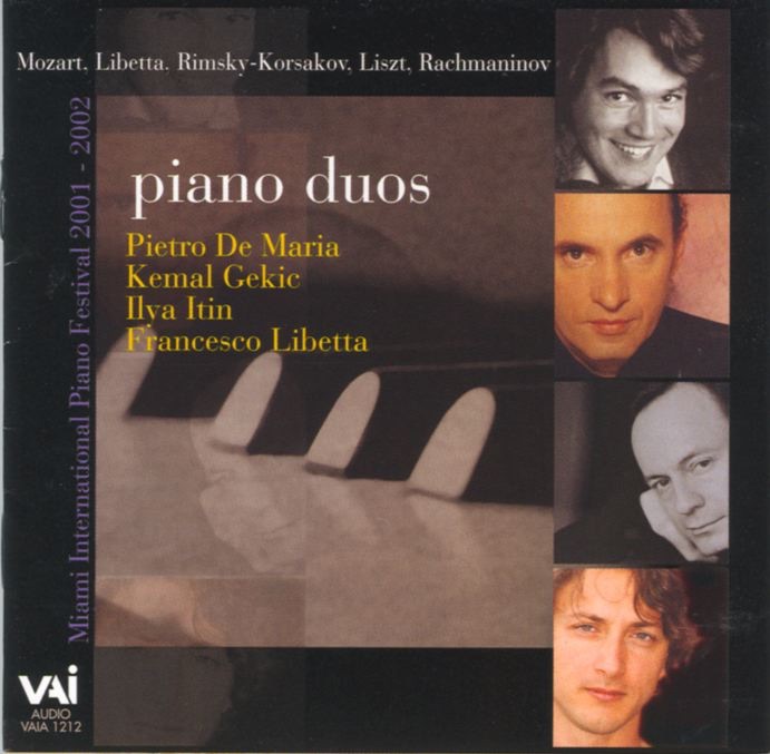 Обложка альбома «Piano Duos» — Francesco Libetta, Ilya Irin, Kemal Gekić & Pietro De Maria