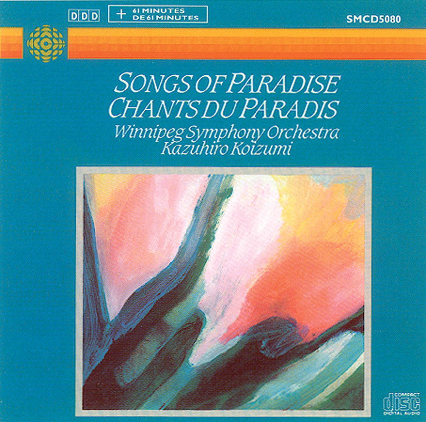 Songs of Paradise by Kazuhiro Koizumi & Winnipeg Symphony Orchestra album cover
