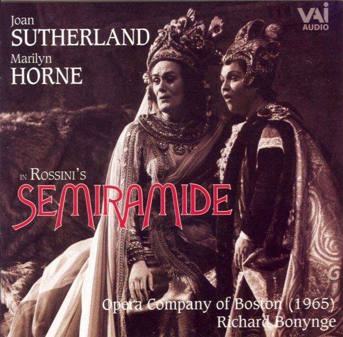 Обложка альбома «Rossini: Semiramide (Opera In Two Acts)» — Dame Joan Sutherland, Marilyn Horne, Opera Company of Boston & Richard Bonynge