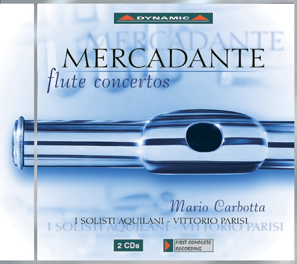 Обложка альбома «Mercadante: Flute Concertos Nos. 1, 2, 4 and 6 - Theme and Variations In a Major» — Mario Carbotta