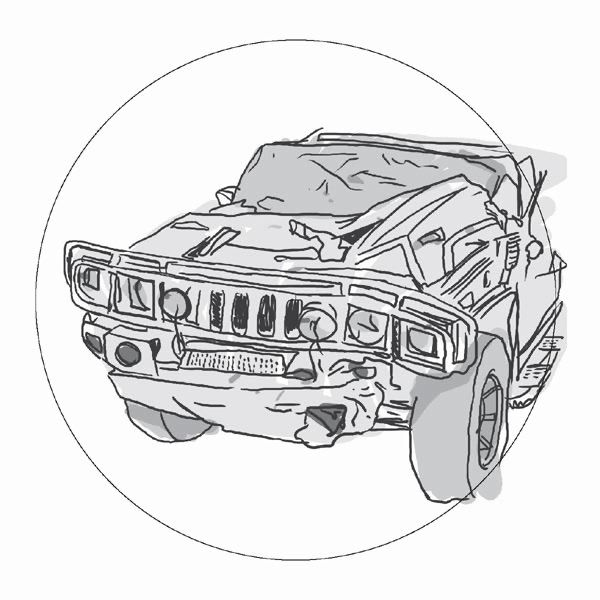 I'm a Cliché : Hummer Party / Crashed Cadillac artwork