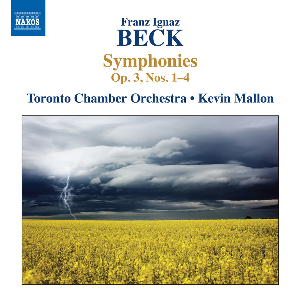 Обложка альбома «Beck: Symphonies, Op. 3, Nos. 1-4» — Kevin Mallon & Toronto Chamber Orchestra
