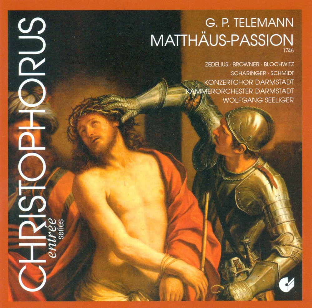 Обложка альбома «Telemann: St. Matthew Passion» — Alison Browner, Darmstadt Philharmonic Orchestra & Wolfgang Schmidt