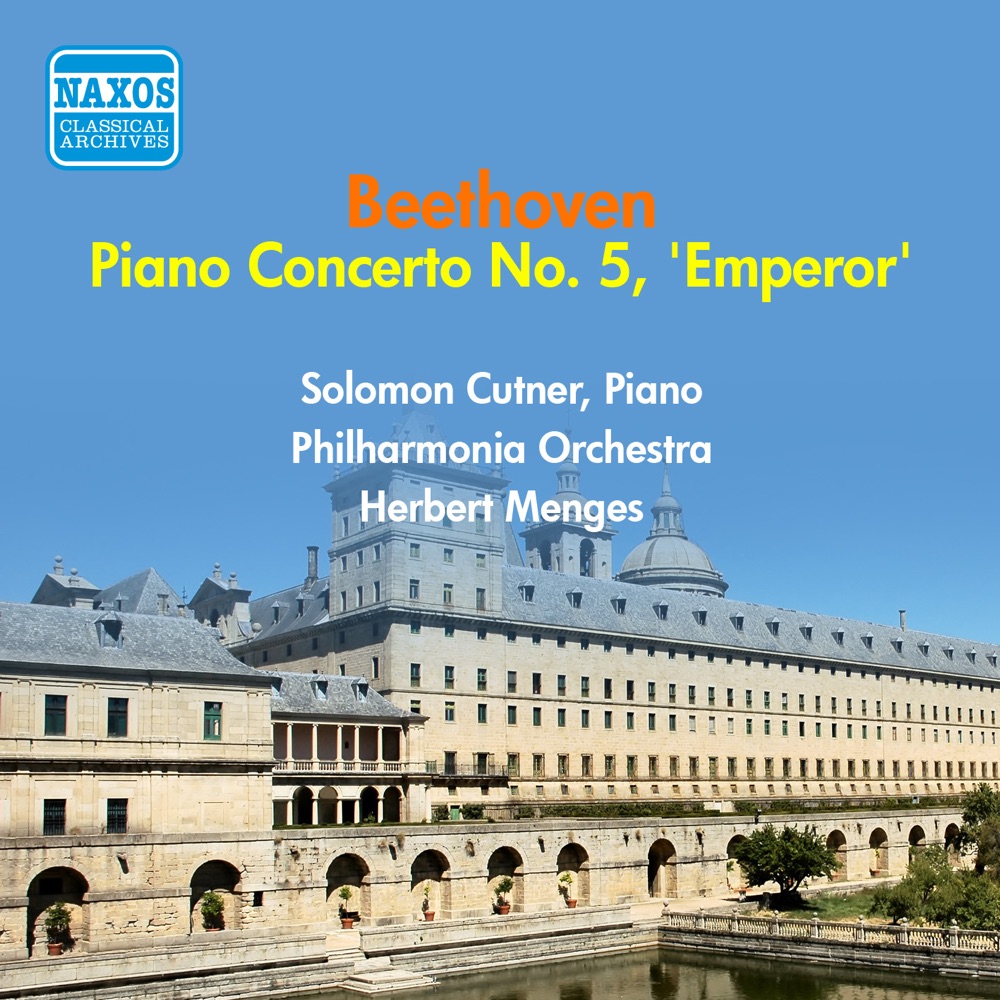 Обложка альбома «Beethoven, L. Van: Piano Concerto No. 5 (Solomon, Philharmonia, Menges) (1956)» — Solomon, Philharmonia Orchestra & Herbert Menges