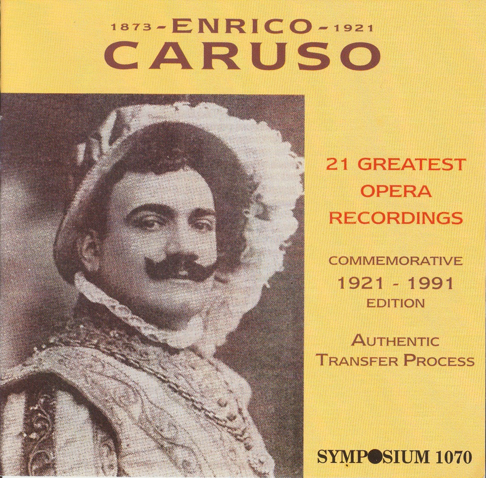 Обложка альбома «Enrico Caruso: 21 Greatest Opera Recordings (1902-1920)» — Anonymous, Enrico Caruso, Antonio Scotti, Nellie Melba, Geraldine Farrar, Gina Viafora, Luisa Tetrazzini, Angelo Bada, Pasquale Amato, Marcel Journet, Josephine Jacoby, Titta Ruffo & Giuseppe De Luca