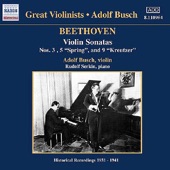 Adolf Busch - Beethoven: Violin Sonatas (Historical Recordings 1931-1941) artwork