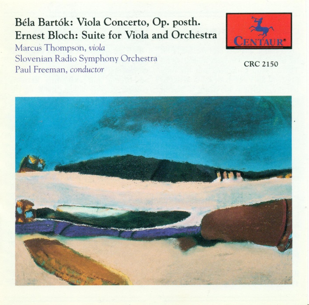 Обложка альбома «Bartok, B.: Viola Concerto - Bloch, E.: Viola Suite» — Paul Freeman, Slovenian Radio Symphony Orchestra & Marcus Thompson