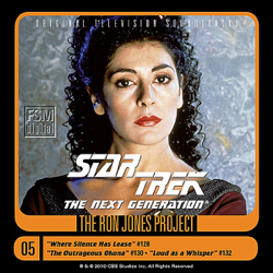 Star Trek: The Next Generation, 5: Where Silence Has Lease / The Outrageous Okona / Loud as a Whisper - Ron Jones Cover Art