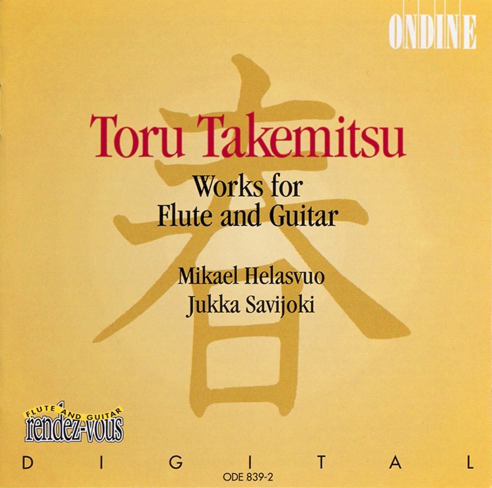 Обложка альбома «Takemitsu, T.: Toward the Sea - All in Twilight - Ring - Folios» — Mikael Helasvuo, Jukka Savijoki, Timothy Ferchen & Eero Palviainen