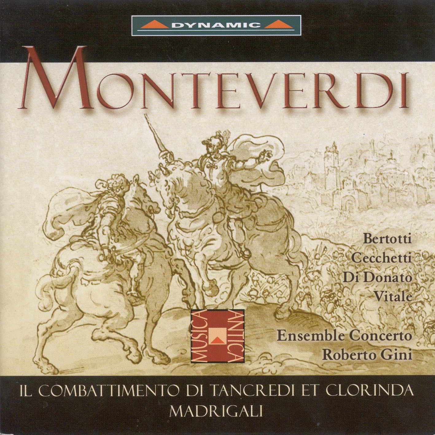 Monteverdi: Il Combattimento Di Tancredi Et Clorinda by Roberto Gini & Ensemble Concerto album cover