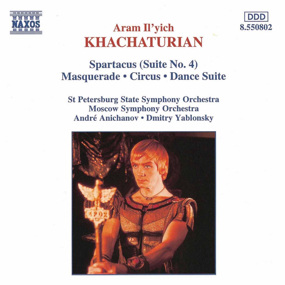 Обложка альбома «Khachaturian, A.I.: Spartacus, Suite No. 4 - Masquerade - Circus» — St. Petersburg State Symphony Orchestra & Moscow Symphony Orchestra