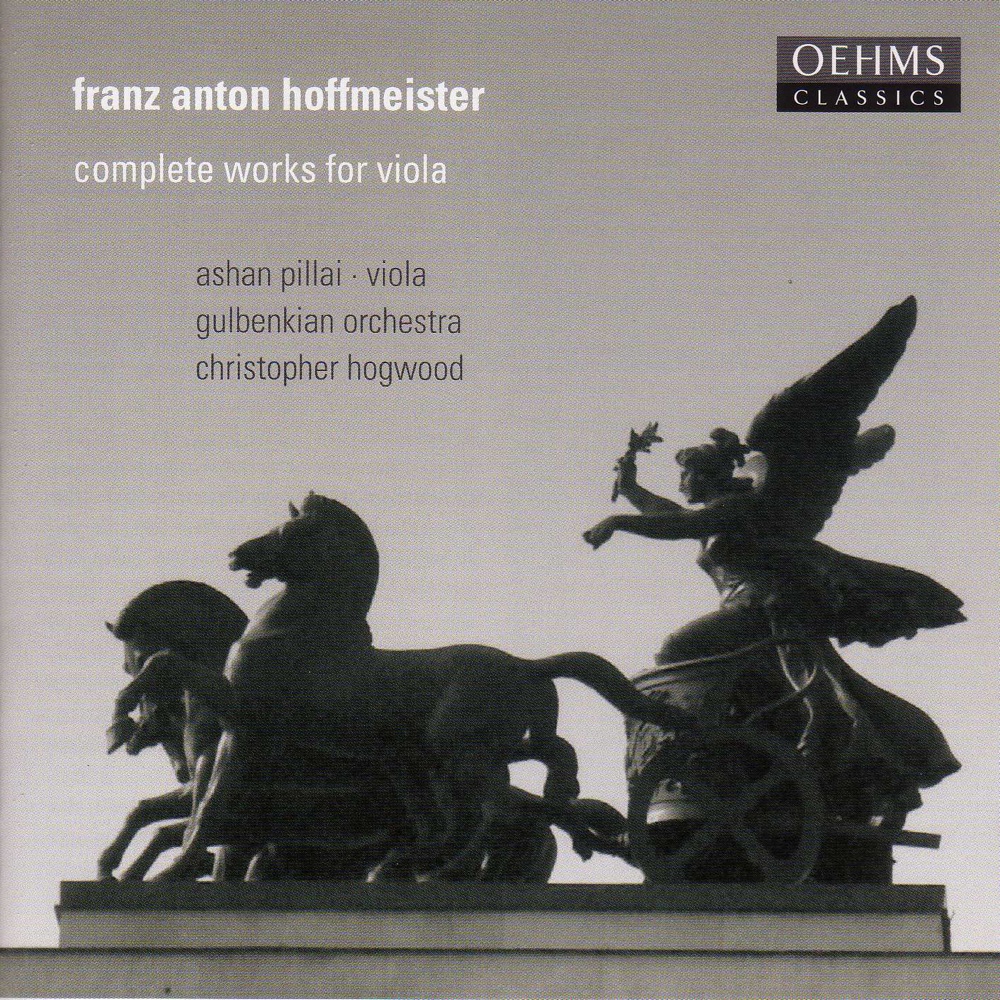 Обложка альбома «Hoffmeister: Works for Viola (Complete)» — Ashan Pillai, Christopher Hogwood & Gulbenkian Orchestra