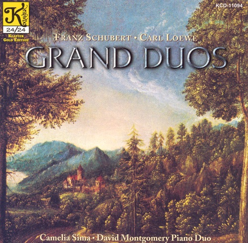 Обложка альбома «Schubert & Loewe: Grand Duos for Piano 4-Hands» — Camelia Sima & David Montgomery