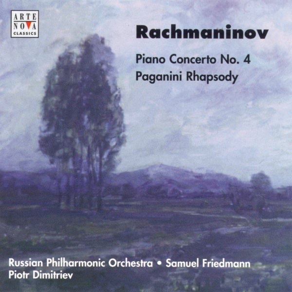 Обложка альбома «Rachmaninov: Piano Concerto No. 4 / Paganini: Rhapsody» — Samuel Friedmann, Piotr Dimitriev & Russian Philharmonic Orchestra