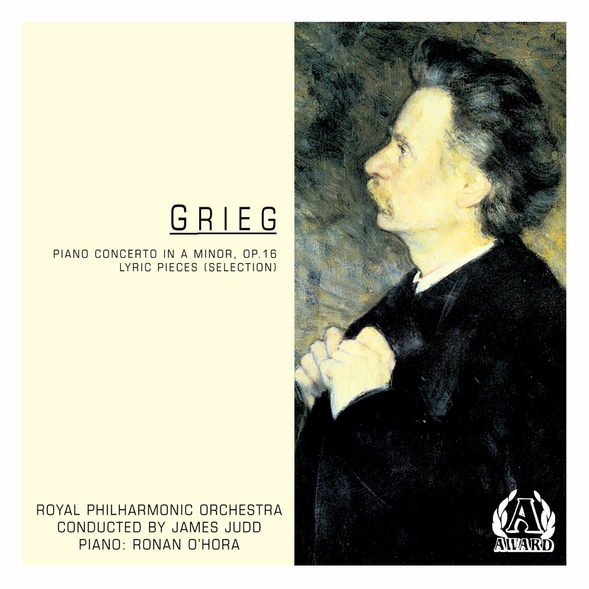 Grieg - Piano Concerto In a Minor, OP. 16 and Lyric Pieces (Selection) cover art