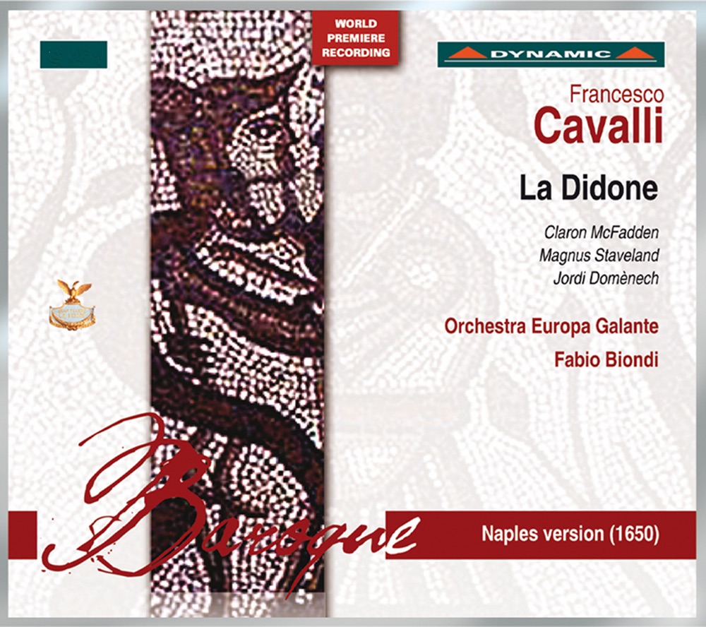 Обложка альбома «Cavalli: Didone» — Claron McFadden, Roberto Abbondanza, Isabel Alvarez, Jordi Domenech, Fabio Biondi, Manuela Custer, Marina de Liso, Europa Galante, Filippo Morace, Donatella Lombardi, Magnus Staveland, Maria Grazia Schiavo, Antonio Lozano & Gian Luca Zoccatelli