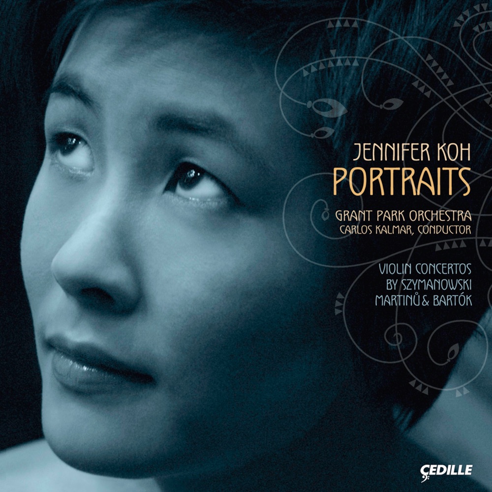 Обложка альбома «Martinu - Szymanowski: Violin Concertos - Bartok: 2 Portraits» — Jennifer Koh, Carlos Kalmar & Grant Park Orchestra