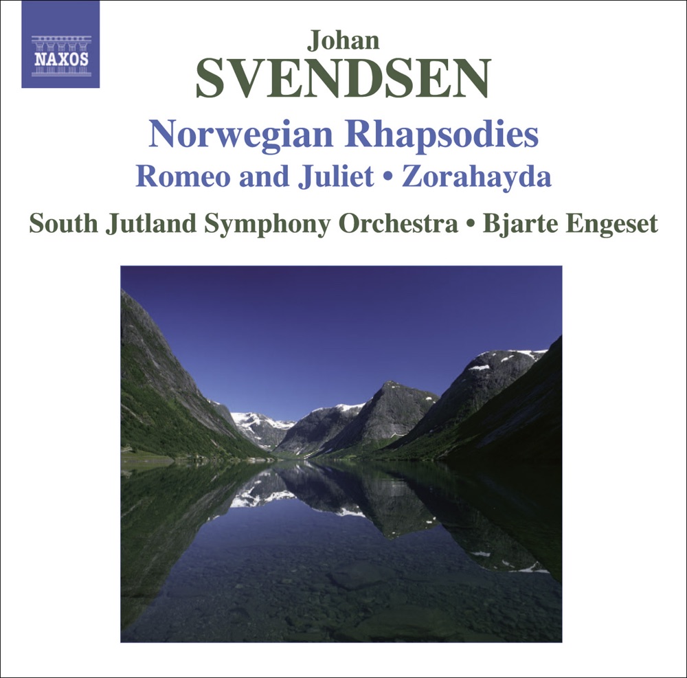 Обложка альбома «Svendsen: Norwegian Rhapsodies Nos. 1-4, Romeo and Juliet & Zorahayda» — Bjarte Engeset & South Jutland Symphony Orchestra
