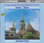 Cover art for Organ music from the Matthias Church by Bertalan Hock