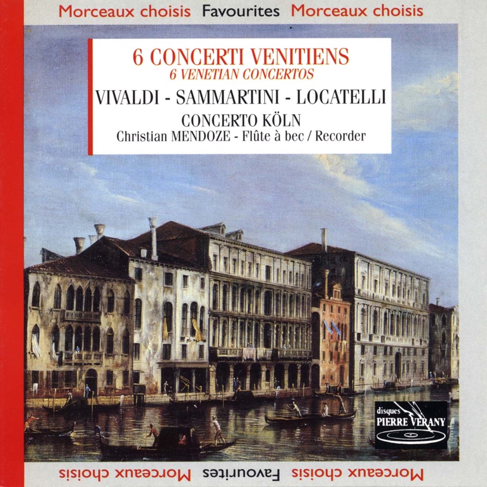 Обложка альбома «Vivaldi locatelli samartini: Six concerti venitiens» — Concerto Köln & Christian Mendoze