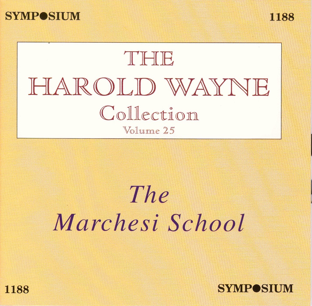 Обложка альбома «The Harold Wayne Collection, Vol. 25 (1902-1937)» — Blanche Marchesi, Bruno Seidler-Winkler, Suzanne Adams, Frances Alda, Sigrid Arnoldson, Blanche Arral, Emma Calve, Ada Crossley, Emma Eames, Nina de Friede, Selma Kurz, Nellie Melba, Francesco Paolo Tosti, Elizabeth Parkina, Yvonne de Treville, Ellen Beach Yaw, Agnes Bedford & Robert Ainsworth