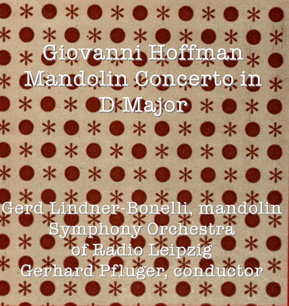 Hoffman: Mandolin Concerto In D Major