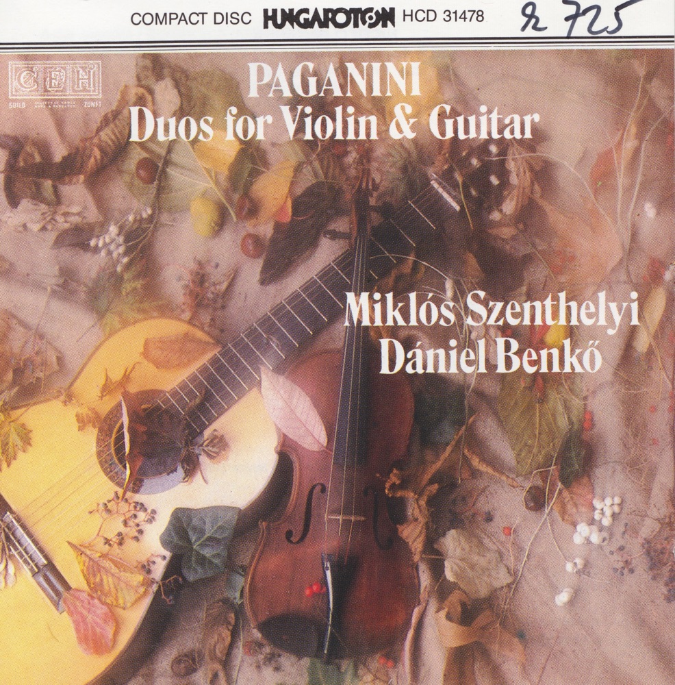 Обложка альбома «Duos for Violin and Guitar» — Daniel Benko & Miklos Szenthelyi