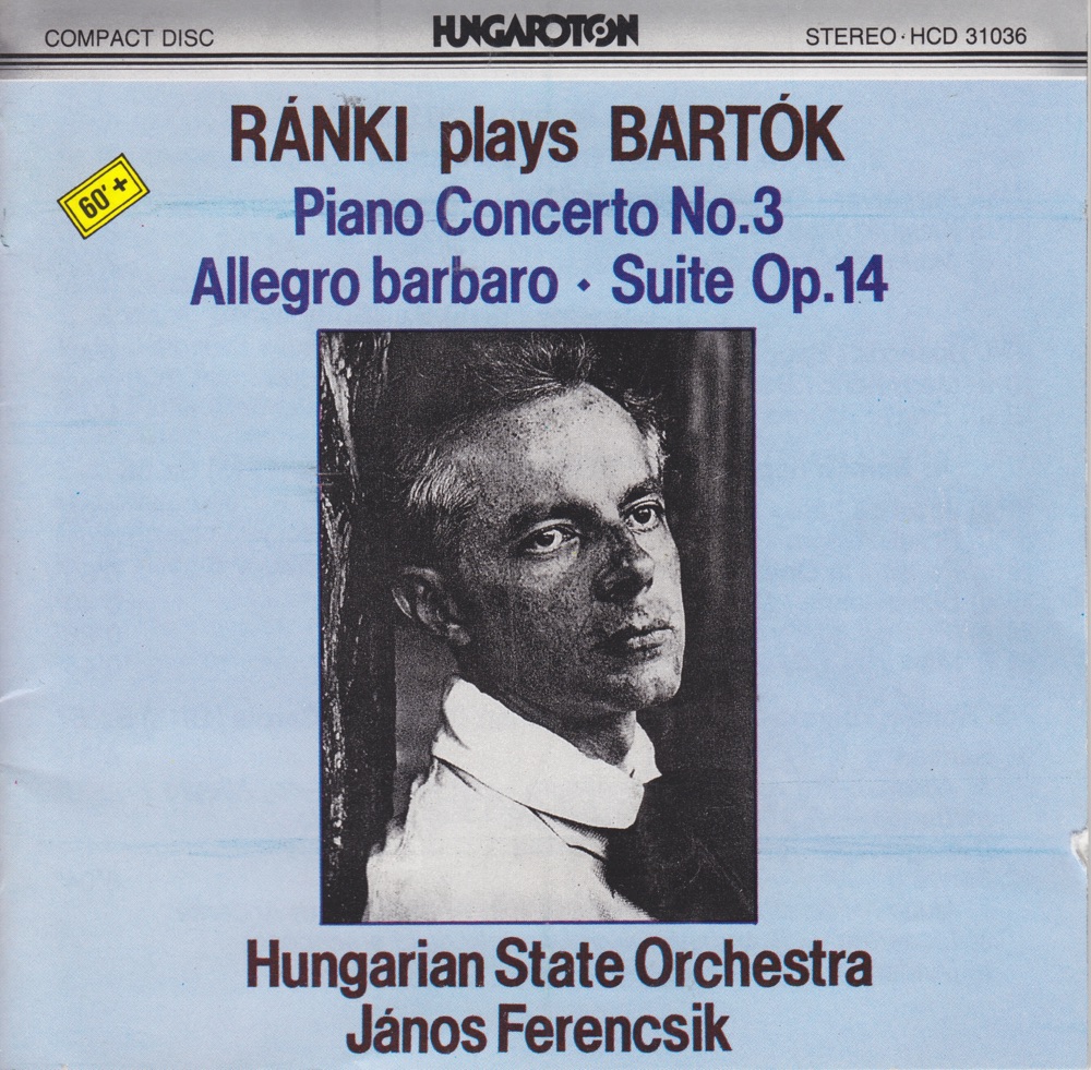 Обложка альбома «Ránki Plays Bartók» — Dezsö Ránki, Hungarian State Orchestra & János Ferencsik