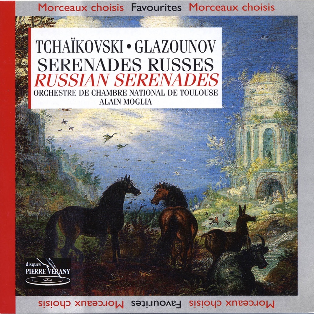 Обложка альбома «Tchaïkovski - Glazounov : Sérénades russes» — Orchestre de Chambre National de Toulouse & Alain Moglia