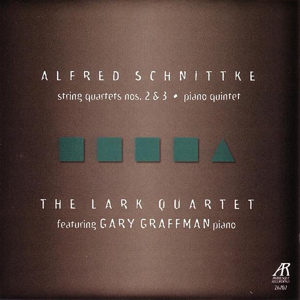 Обложка альбома «Schnittke: String Quartets Nos. 2 & 3, Piano Quintet» — Gary Graffman & The Lark Quartet