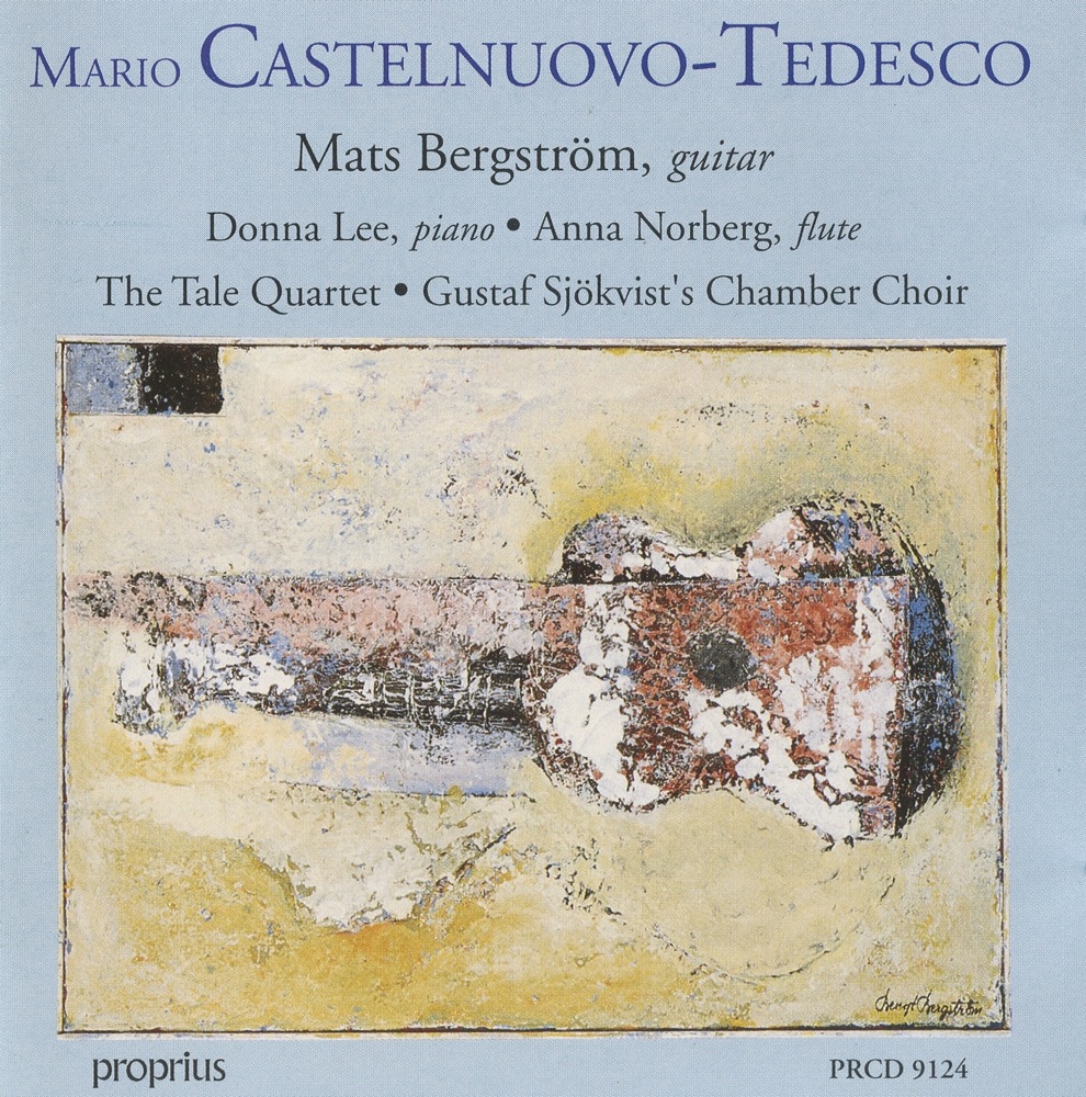 Обложка альбома «Castelnuovo-Tedesco: Guitar Chamber Music» — Mats Bergström, Donna Lee, Tale Quartet, Anna Norberg & Gustaf Sjökvists Kammarkör