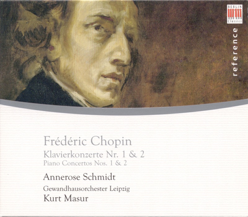 Обложка альбома «Chopin: Piano Concertos Nos. 1-2» — Annerose Schmidt, Gewandhausorchester Leipzig & Kurt Masur