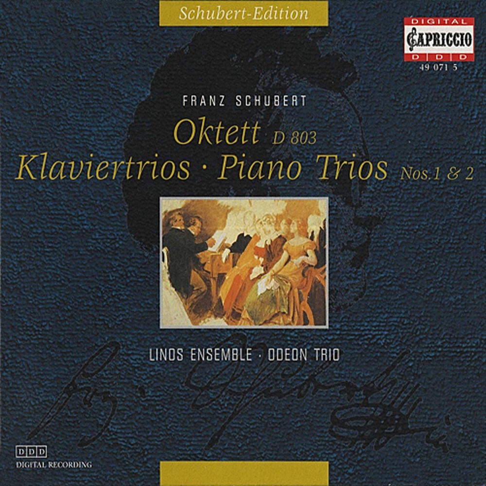 Обложка альбома «Schubert: Octet - Piano Trios Nos. 1 & 2» — Linos Ensemble & Odeon Trio