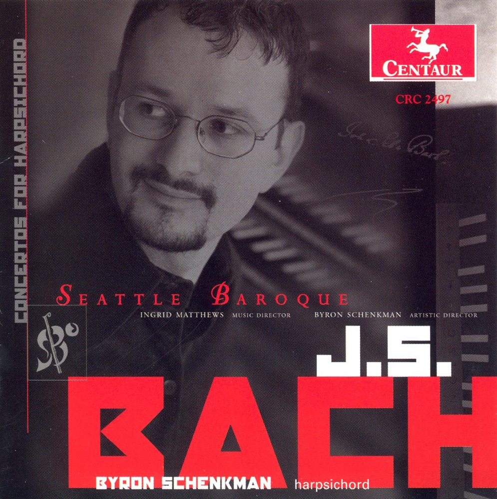 Обложка альбома «Bach, J.S.: Harpsichord Concertos - Bwv 1052, 1053, 1055, 1056» — Seattle Baroque Orchestra, Byron Schenkman & Ingrid Matthews