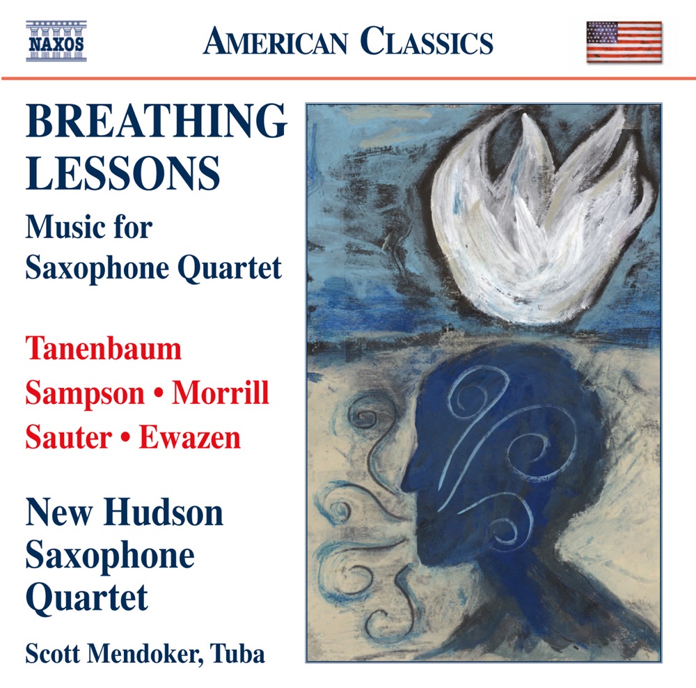 Обложка альбома «Breathing Lessons» — New Hudson Saxophone Quartet & Scott Mendoker