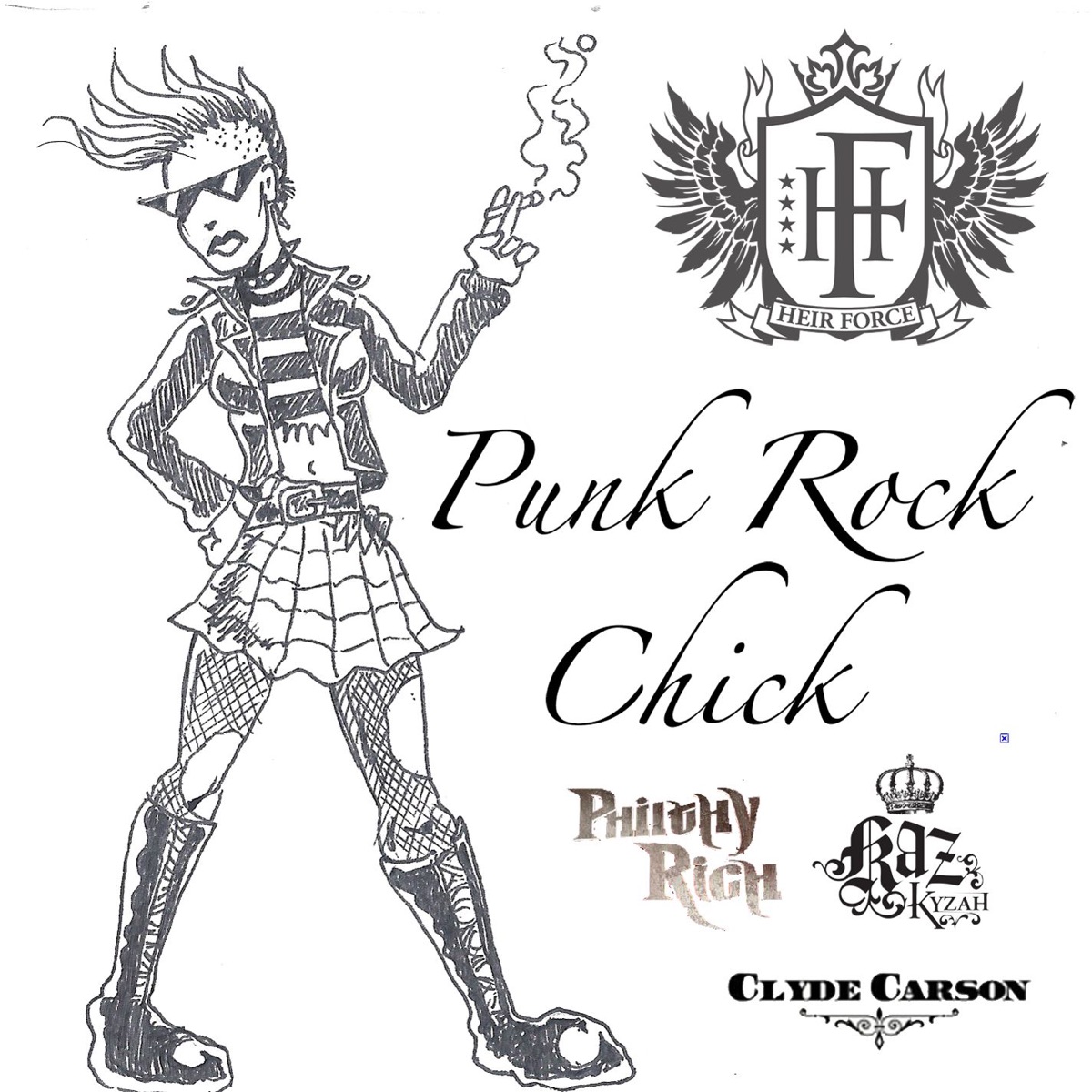 Punk Rock Chick (feat. Clyde Carson & Kaz Kyzah) - Single cover art