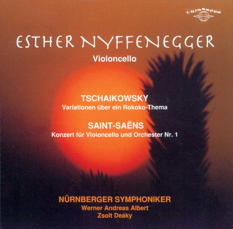 Обложка альбома «Tchaikovsky: Rococo Variations, Op. 33 - Saint-Saëns: Cello Concerto No. 1 in A Minor, Op. 33» — Esther Nyffenegger & Nuernberger Symphoniker