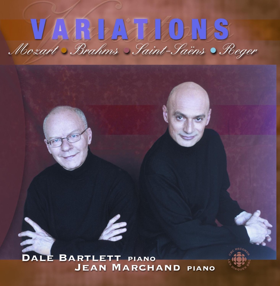 Обложка альбома «Mozart - Brahms - Saint-Saens: Variations for Two Pianos» — Dale Bartlett & Jean Marchand